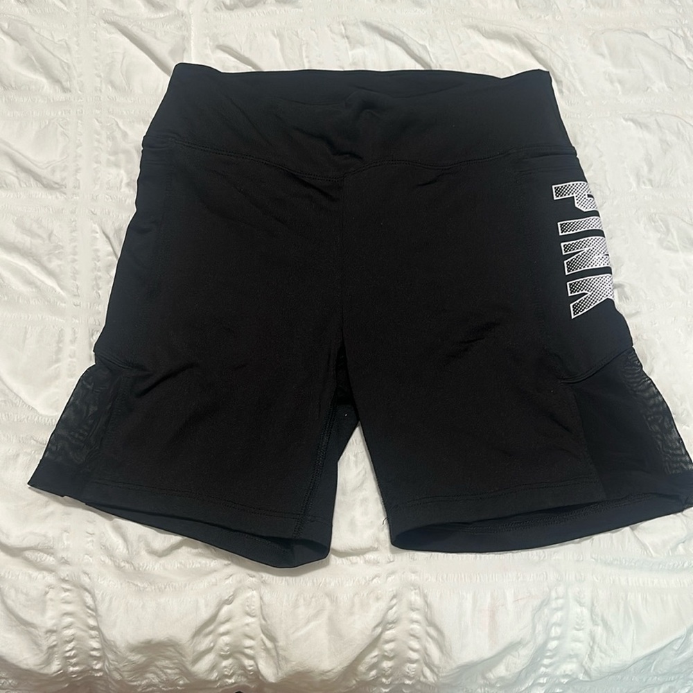 Pink biker shorts